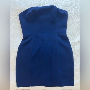 Amanda Uprichard strapless navy dress!